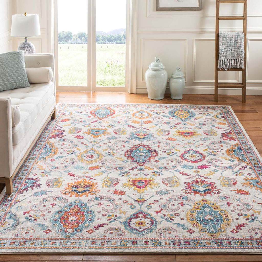 Safavieh Evoke Rug Collection EVK255B - Cream / Orange