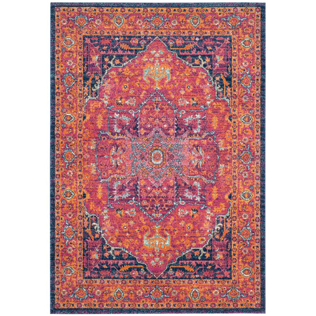 Safavieh Evoke Rug Collection EVK275S - Fuchsia / Orange