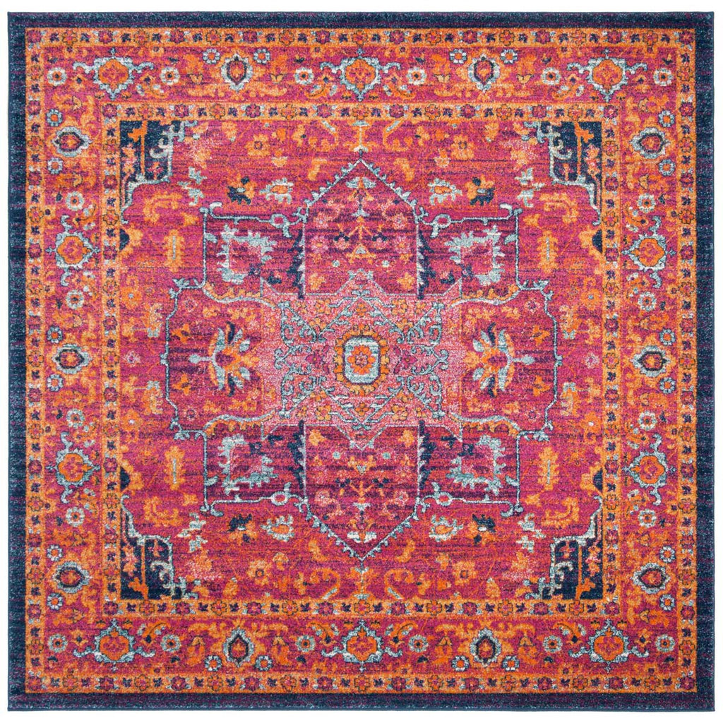 Safavieh Evoke Rug Collection EVK275S - Fuchsia / Orange