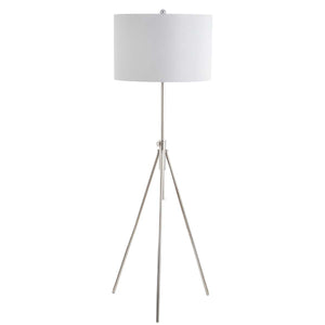 Safavieh Cipriana Floor Lamp-Nickel