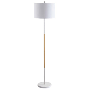 Safavieh Melrose Floor Lamp-White/Wood Finish