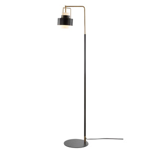 Safavieh Brendon Floor Lamp-Black/Brass Gold