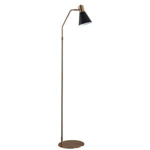 Safavieh Grania Floor Lamp-Black/Brass Gold