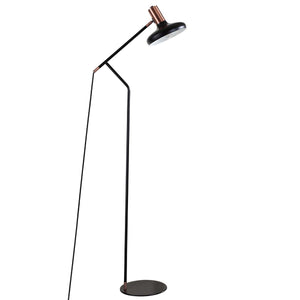 Safavieh Amia Floor Lamp-Black/Antique Copper