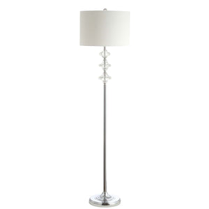 Safavieh Lottie Floor Lamp-Chrome