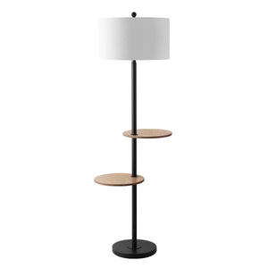 Safavieh Kelsen Floor Lamp-Matte Black