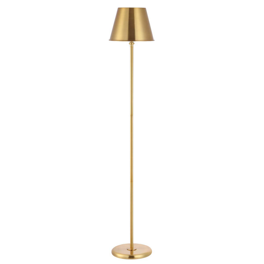 Safavieh Asher Iron Floor Lamp -Brass