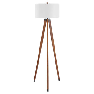 Safavieh Cameo Floor Lamp - Walnut