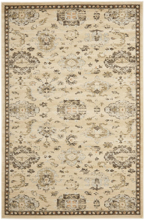 Soft & Sophisticated Area Rug, FLR128-1225, 160 X 230 cm in Ivory / Brown