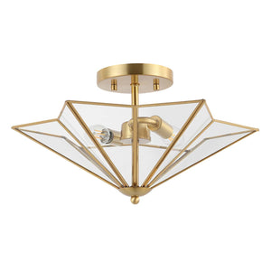 Safavieh Haruna Flush Mount - Brass