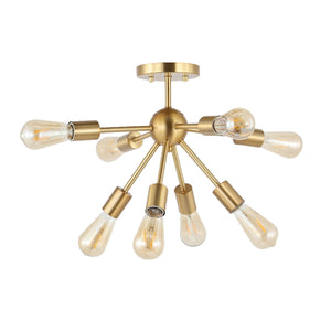 Safavieh Gannet Flush Mount - Brass Gold