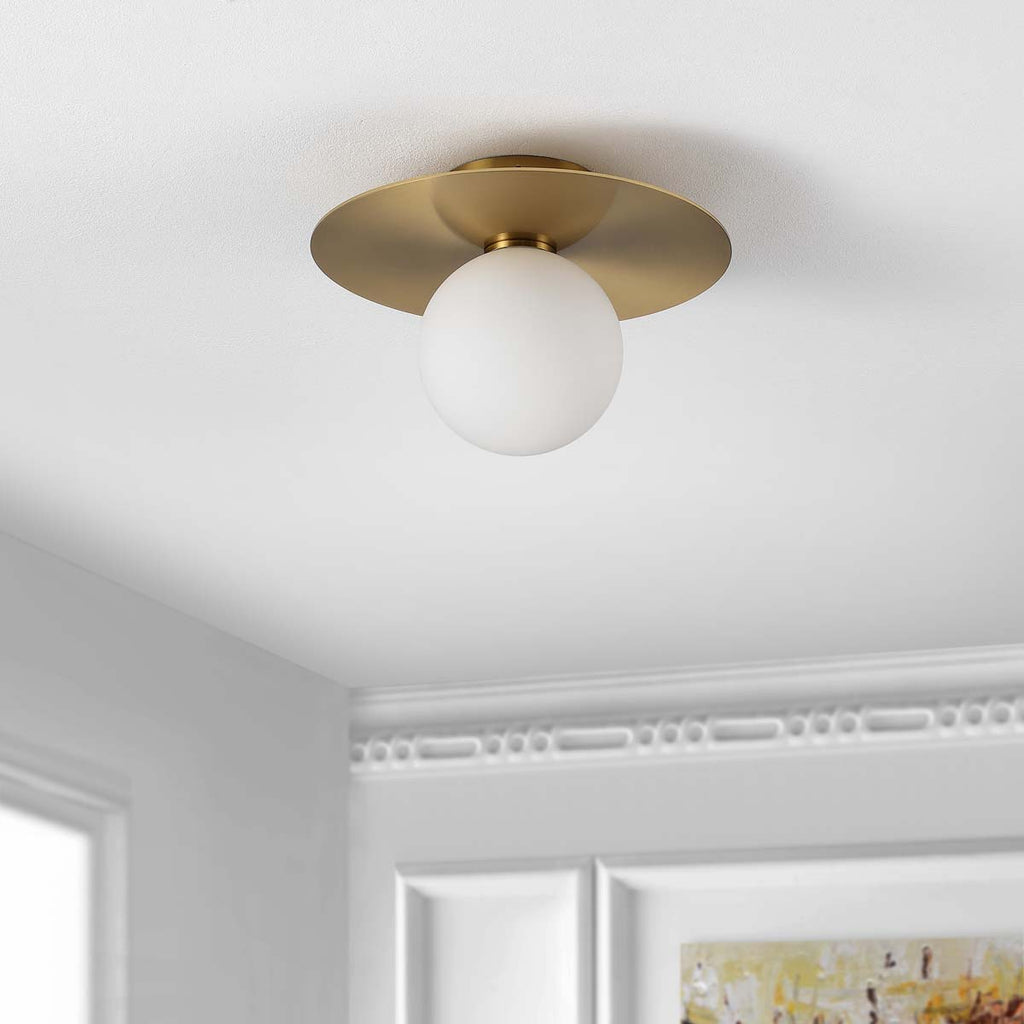 Safavieh Finlay Flush Mount - Painted Gold