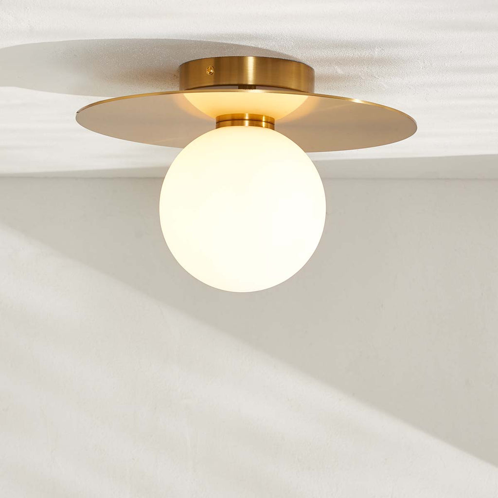 Safavieh Finlay Flush Mount - Painted Gold