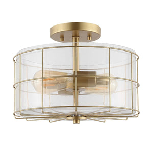 Safavieh Hannes Flush Mount - Brass