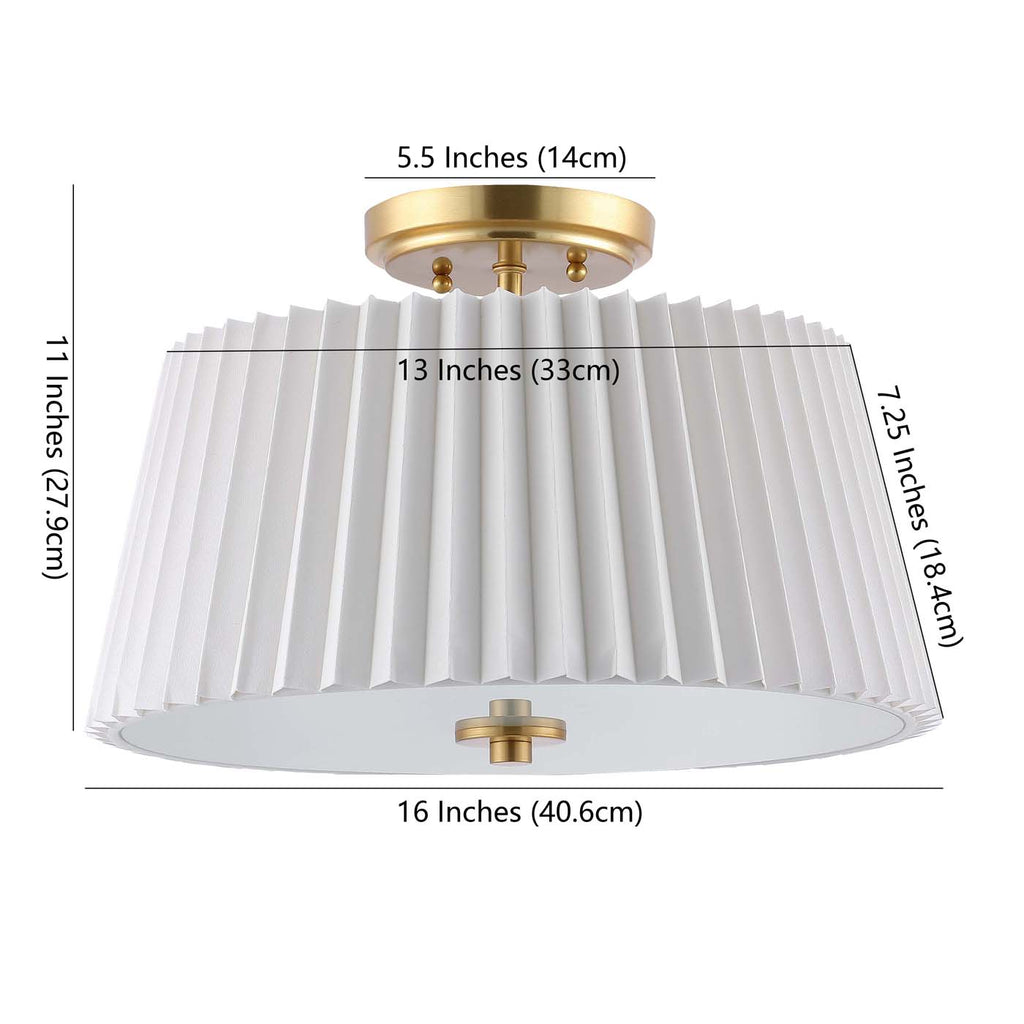Safavieh Larlon Flush Mount - White