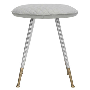 Safavieh Brinley 30H Mid Century Modern Stool - Grey