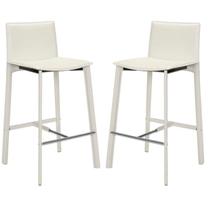 Safavieh Janet 28.5 H Bar Stool- White (Set of 2)