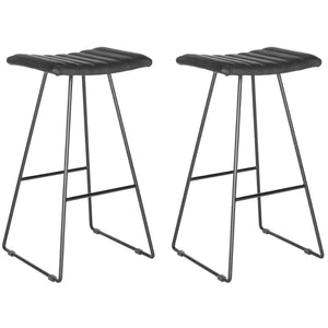 Safavieh Akito Bar Stool - Black (Set of 2)