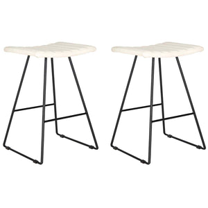 Safavieh Akito A Line Counter Stool - Creme (Set of 2)