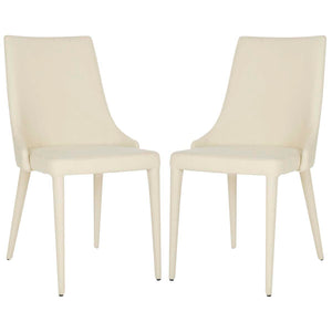 Safavieh Summerset 19''H Linen Side Chair-Beige Linen (Set of 2)