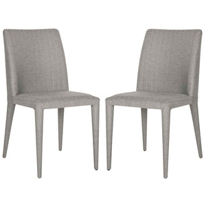 Safavieh Garretson 18'' Linen Side Chair-Grey Linen (Set of 2)