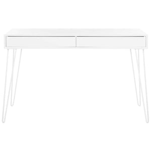 Safavieh Cade Mid Century Retro Two Drawer Desk - White