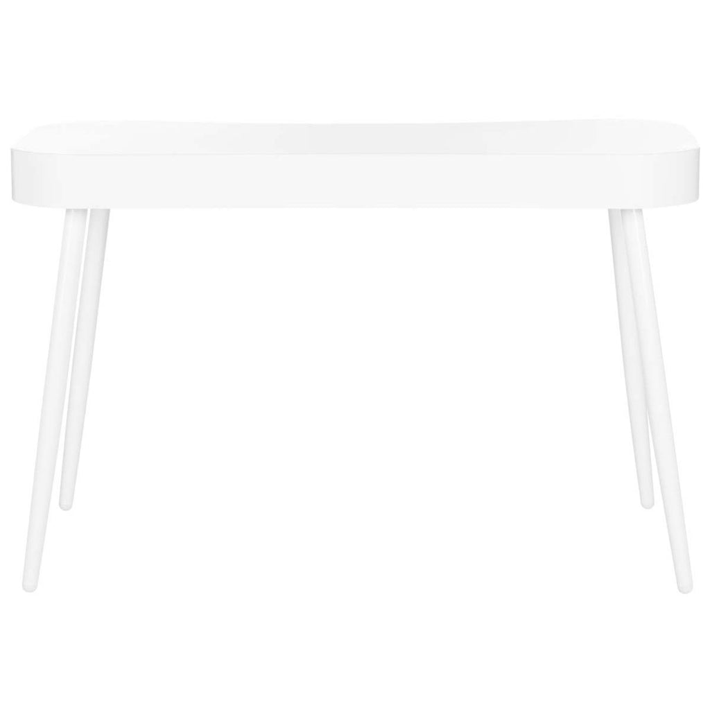 Safavieh Madan Mid Century Scandinavian One Drawer Desk - White