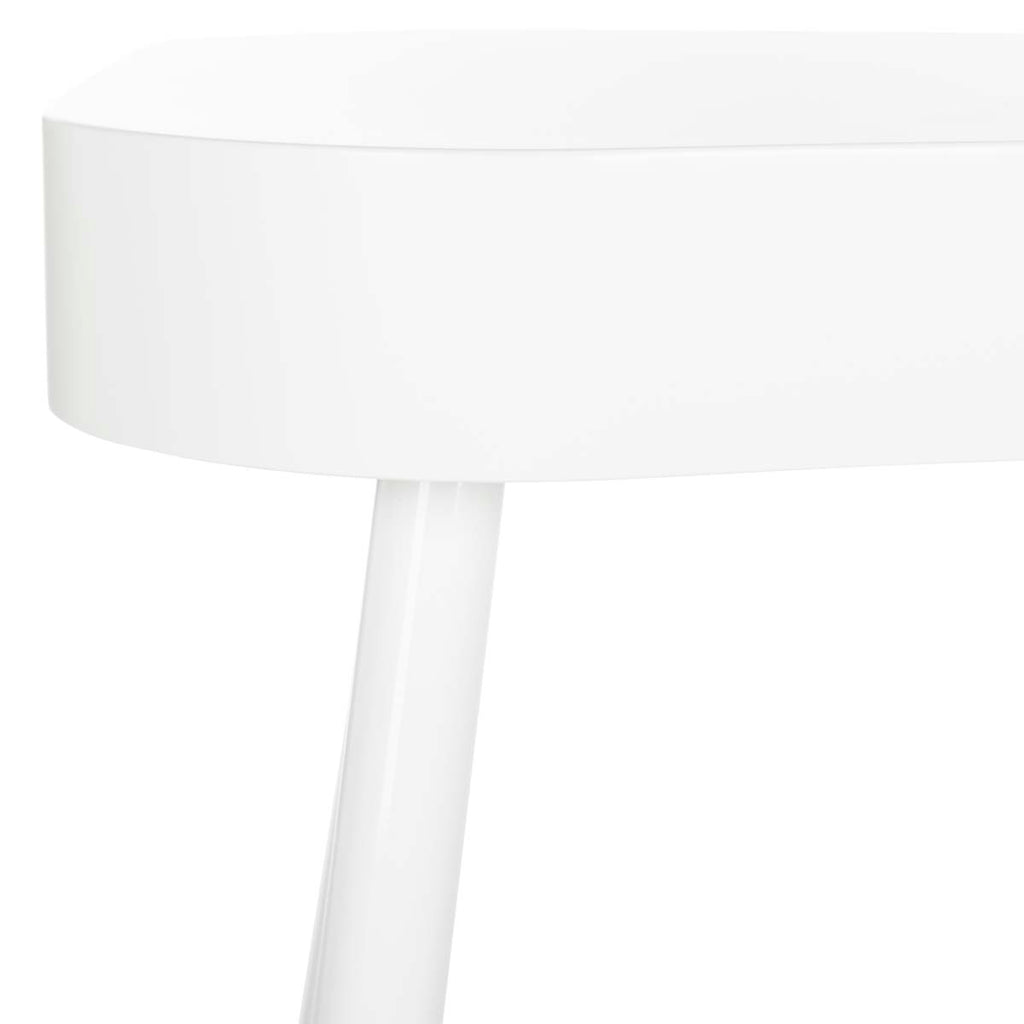 Safavieh Madan Mid Century Scandinavian One Drawer Desk - White