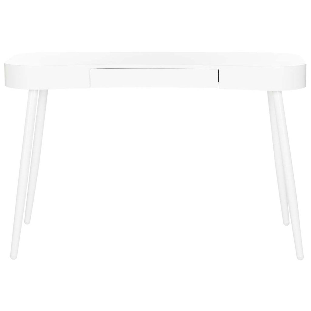 Safavieh Madan Mid Century Scandinavian One Drawer Desk - White