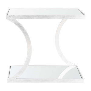 Safavieh Sullivan Silver Leaf Accent Table - Silver/Mirror