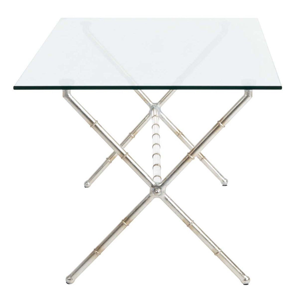 Safavieh Brogen Accent Table - Silver/Clear Glass