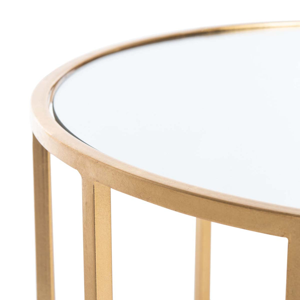 Safavieh Doreen Mirror Top Accent Table - Gold/Mirror