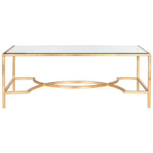 Safavieh Inga Coffee Table - Gold/Glass
