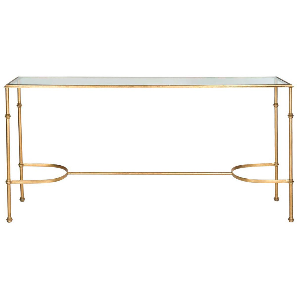 Safavieh Lucille Console - Gold/Glass