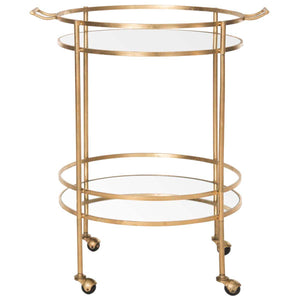 Safavieh Lavinia Bar Cart - Gold/Mirror