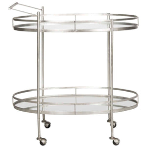 Safavieh Dante Bar Cart - Silver/Mirror