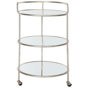 Safavieh Dulcinea Bar Cart - Silver/Mirror