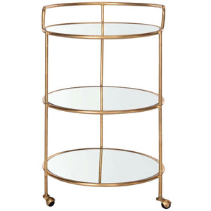Safavieh Dulcinea Bar Cart - Gold/Mirror