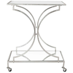 Safavieh Ignatius Bar Cart - Silver/Mirror