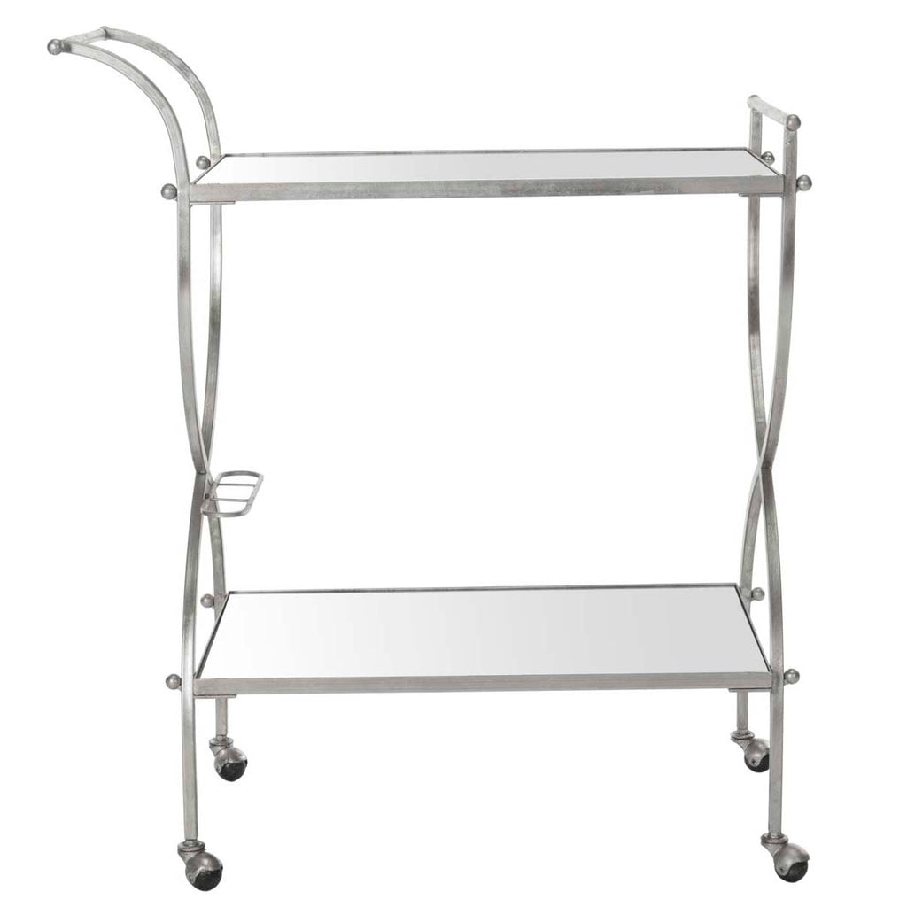 Safavieh Lucretius Bar Cart - Silver/Mirror