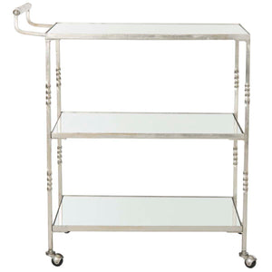 Safavieh Aurelius Bar Cart - Silver/Mirror