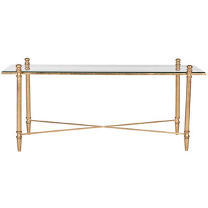 Safavieh Tait Coffee Table - Gold/Glass