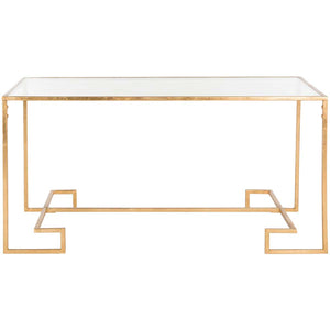 Safavieh Burton Coffee Table - Gold/Glass