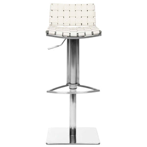 Safavieh Mitchell Gas Lift Swivel Bar Stool - White