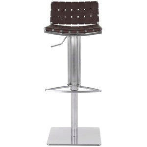 Safavieh Mitchell Gas Lift Swivel Bar Stool - Brown