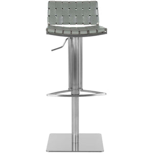 Safavieh Mitchell Gas Lift Swivel Bar Stool - Grey