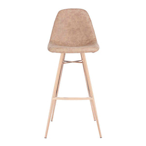 Safavieh Mathison Bar Stool - Brown/Copper