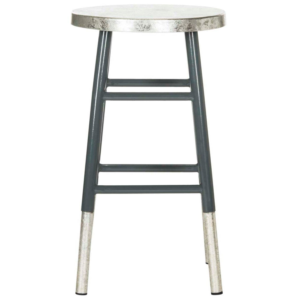 Safavieh Kenzie Silver Dipped Counter Stool - Grey/Silver
