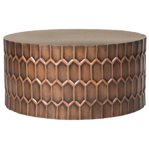 Safavieh Corey Coffee Table - Antique Copper