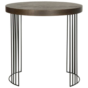Safavieh Kelly Mid Century Scandinavian Wood Side Table - Dark Brown